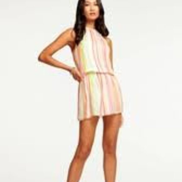 NWT:  Ramy Brook Printed Paris Sleeveless Mini Dress - Picture 2 of 7